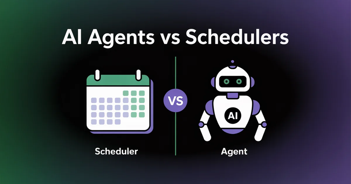 AI Agents vs Social Media Schedulers: What's the Difference?