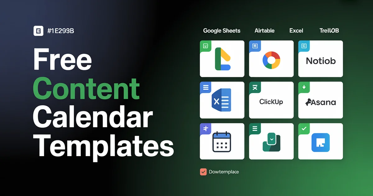 Free Social Media Content Calendar Templates: 13 Picks for Every Tool
