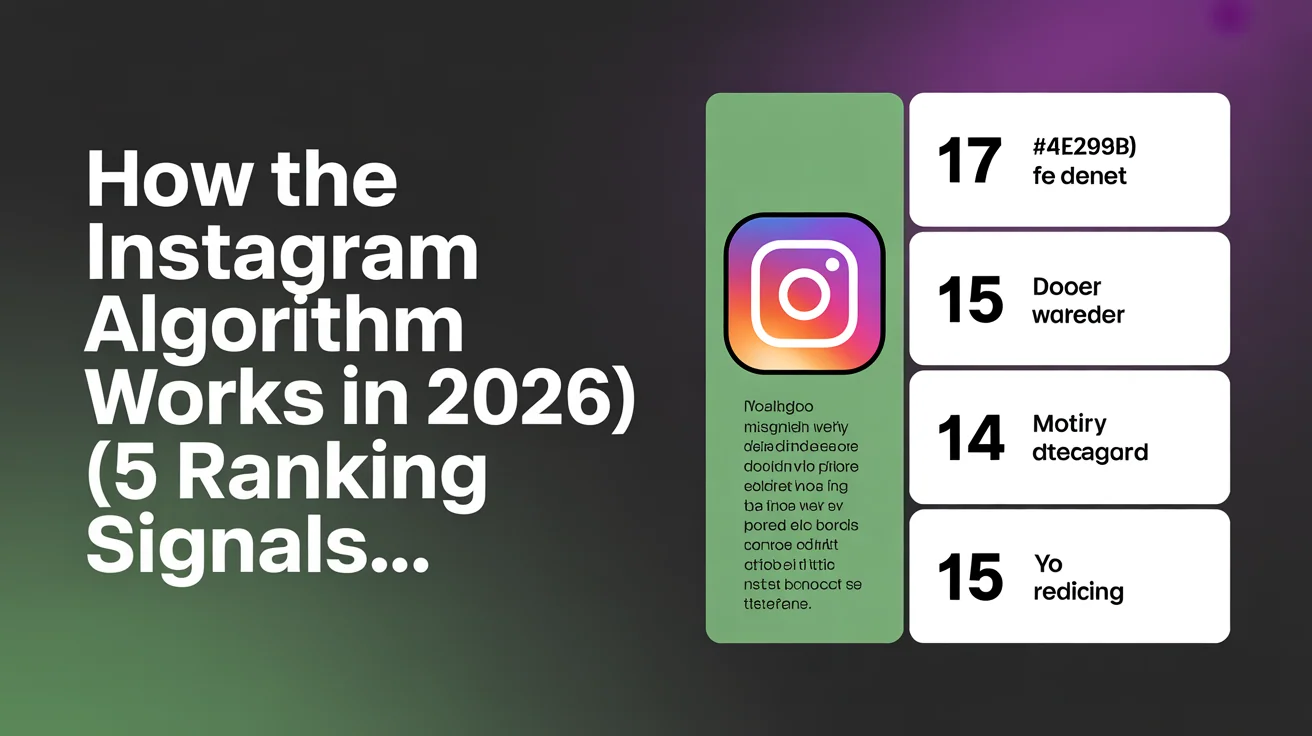 Instagram app on smartphone screen showing content feed and algorithm-driven recommendations