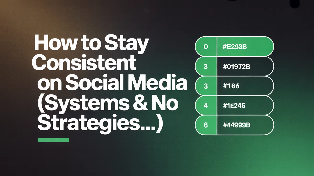 Content calendar showing how to stay consistent on social media with planned posts across platforms