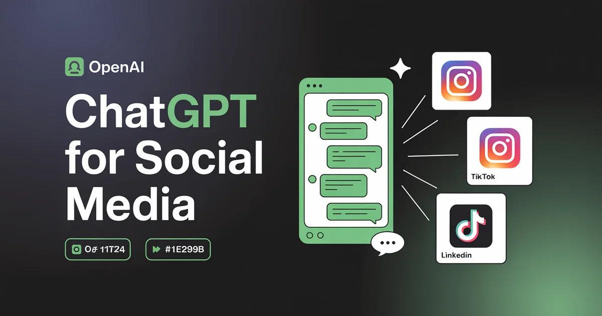 How to Use ChatGPT for Social Media (The Honest 2026 Playbook)