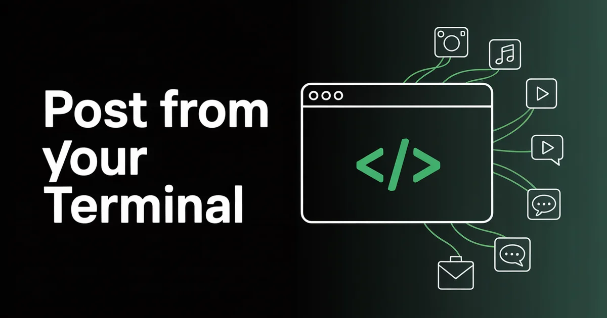 Schedule social posts from your terminal: the PostEverywhere CLI is here