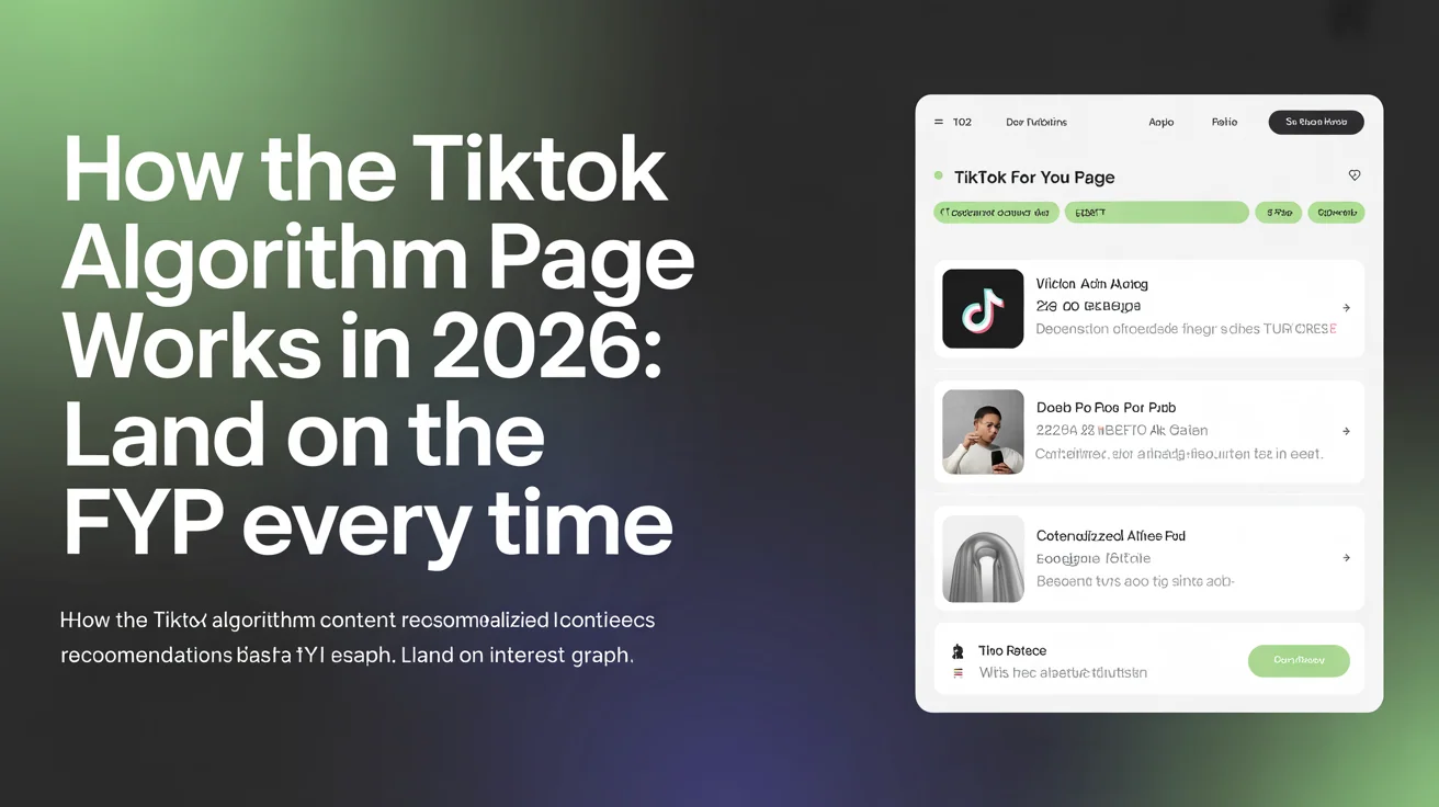 TikTok For You Page algorithm showing personalized content recommendations based on interest graph