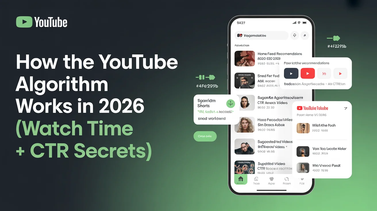 YouTube app showing Home feed recommendations, Shorts, and Suggested Videos powered by separate algorithm systems